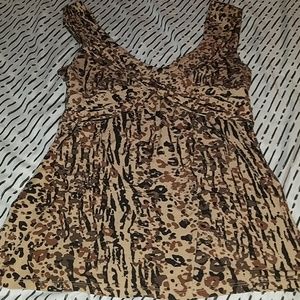 Cheetah print blouse